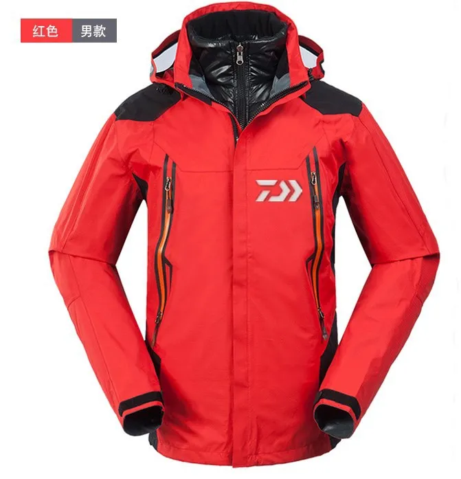 

2017 Winter Jacket Outdoor Climbing Waterproof Coat Two Sets Of Down Jacket Waterproof Breathable Warm Fishing Colothing WC030