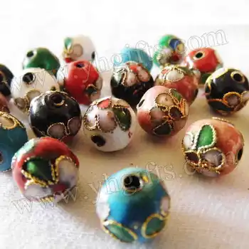 

200PCS/LOT.10mm cloisonn flower lacing beads,Hand Crafted beads,DIY bracelet,Craft material.Handmade accessories.Freeshipping