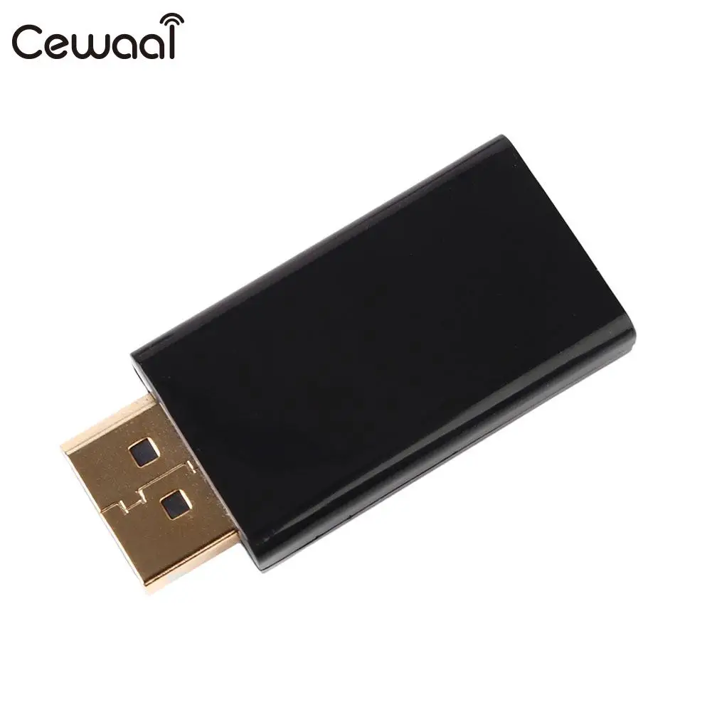 Plastic Shell Black Display Port DP Male To HDMI Female Adapter For HDTV FE | Электроника