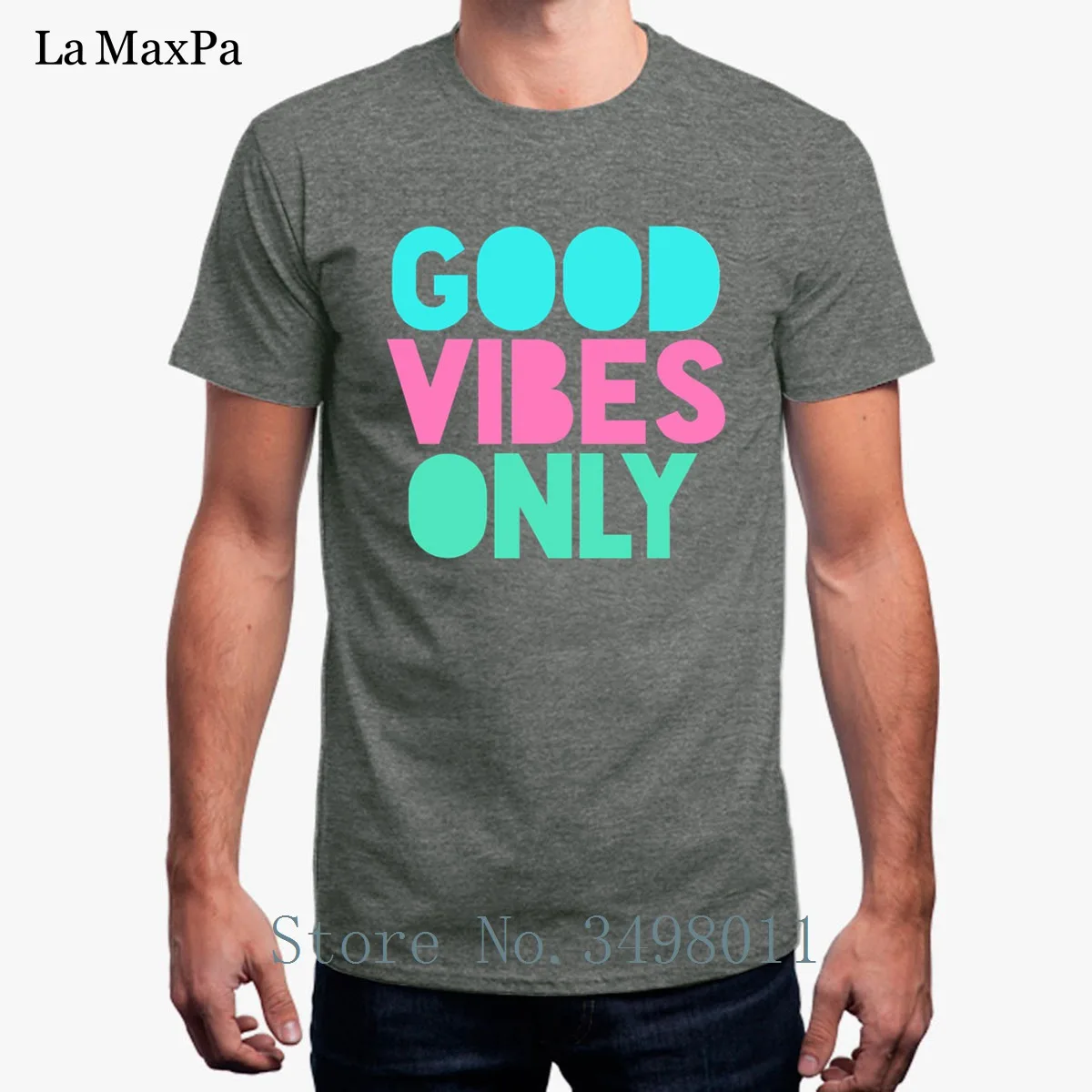 Free Shipping Pastel Good Vibes Only T Shirt Clothing Men