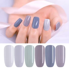 

UR SUGAR 7.5ml Grey Nail Gel Soak Off UV Gel Purple Blue Nude Color Base Top Matte Coat Nail Art Gel Polish Lacquer Varnish
