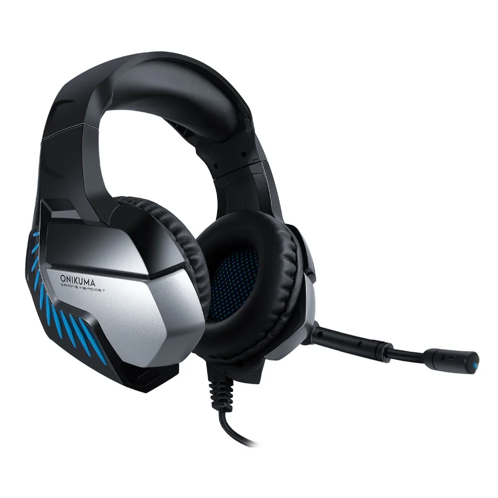 ONIKUMA K5 Pro Casque PS4 Игровые наушники PC Gamer стерео гарнитура с микрофоном+ профессиональная проводная USB игровая мышь