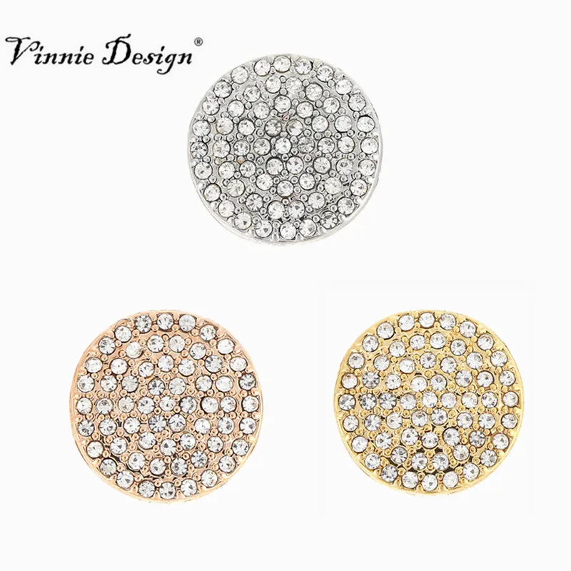 

Vinnie Design Jewelry Pave Disc Slide Charms fit on Keeper Bracelet Keys for Reversible Wrap Bracelets 10pcs/lot