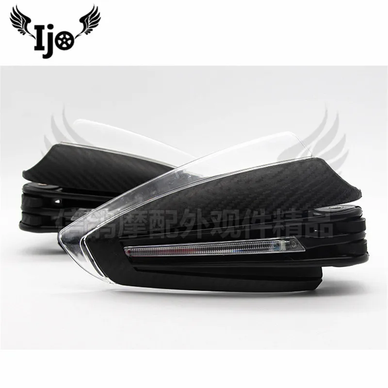 

7 colors motocross hand guard protection motorbiek hand shiled with LED motorcycle turn signal light protection moto handguard