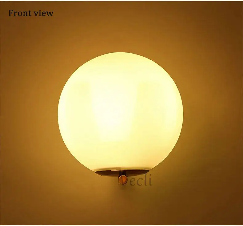 Lâmpada de Parede para Sala Sala de Estar Parede do Quarto Corpo de Ferro Abajur de Vidro Luz do Banheiro Sconce Moderno Levou de Estar Luz Lâmpada Retro Casa Iluminação 16 para sala estar quarto luz parede ferro