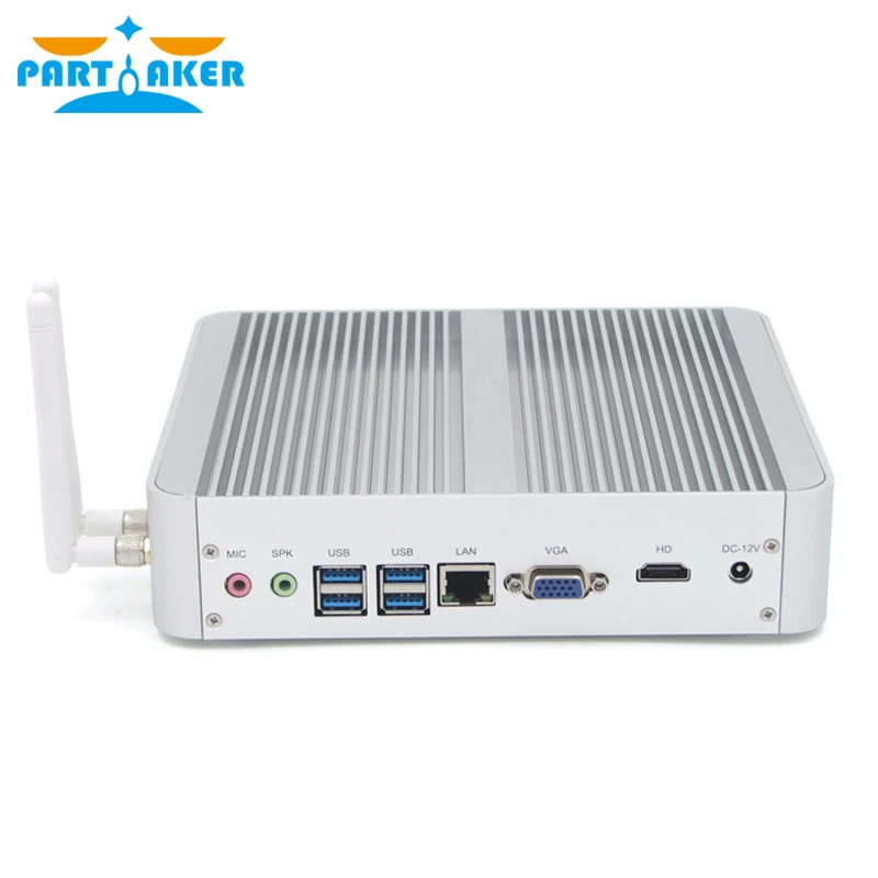 Partaker B16 8th Gen Mini PC Intel Core i5 8250U Quad Core 4.0GHz 8MB Cache Fanless Mini Computer Win 10 4K HTPC