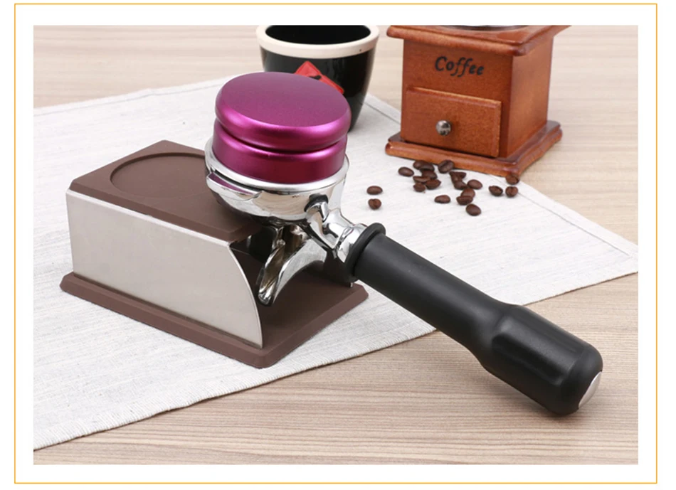 espresso estande rack barista ferramenta calcamento titular