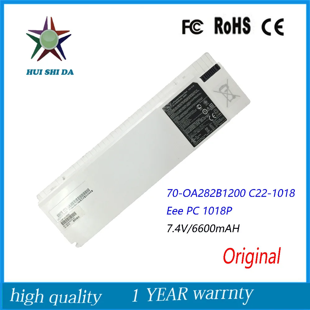 7 4V 6600Mah Original New Laptop Battery for ASUS C22 1018 70 OA282B1200 Eee PC 1018