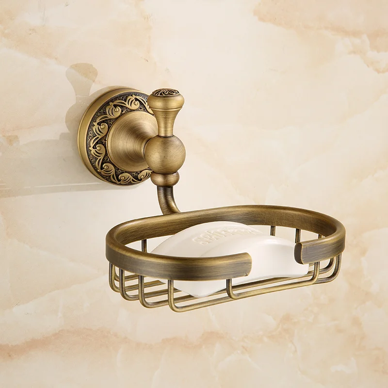 700Brass Soap Dish, Bathroom Shower Soap Holder, Vanity Wire Storage