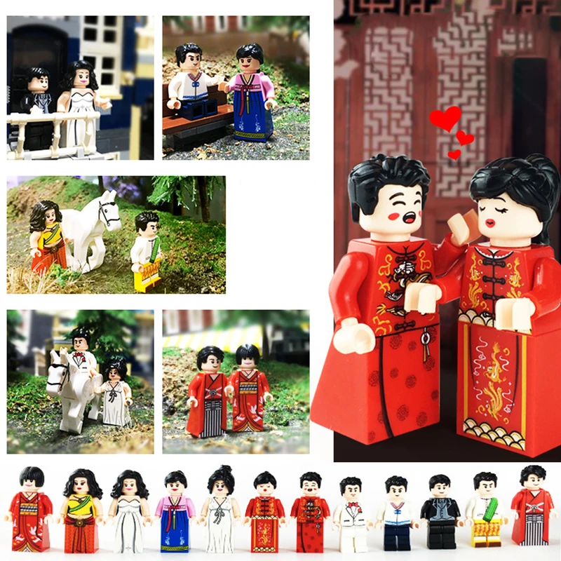 12-Pcs-set-DIY-Figures-Wedding-style-in-different-countries-Building-Blocks-Toys-Kids-Educational-City