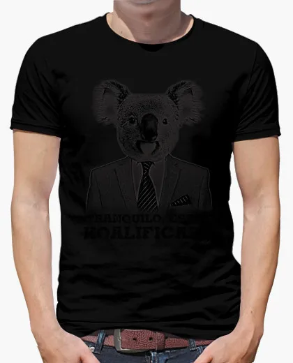 Brand clothing продвижение мужчин футболка коала koalified короткий характер трикотажные