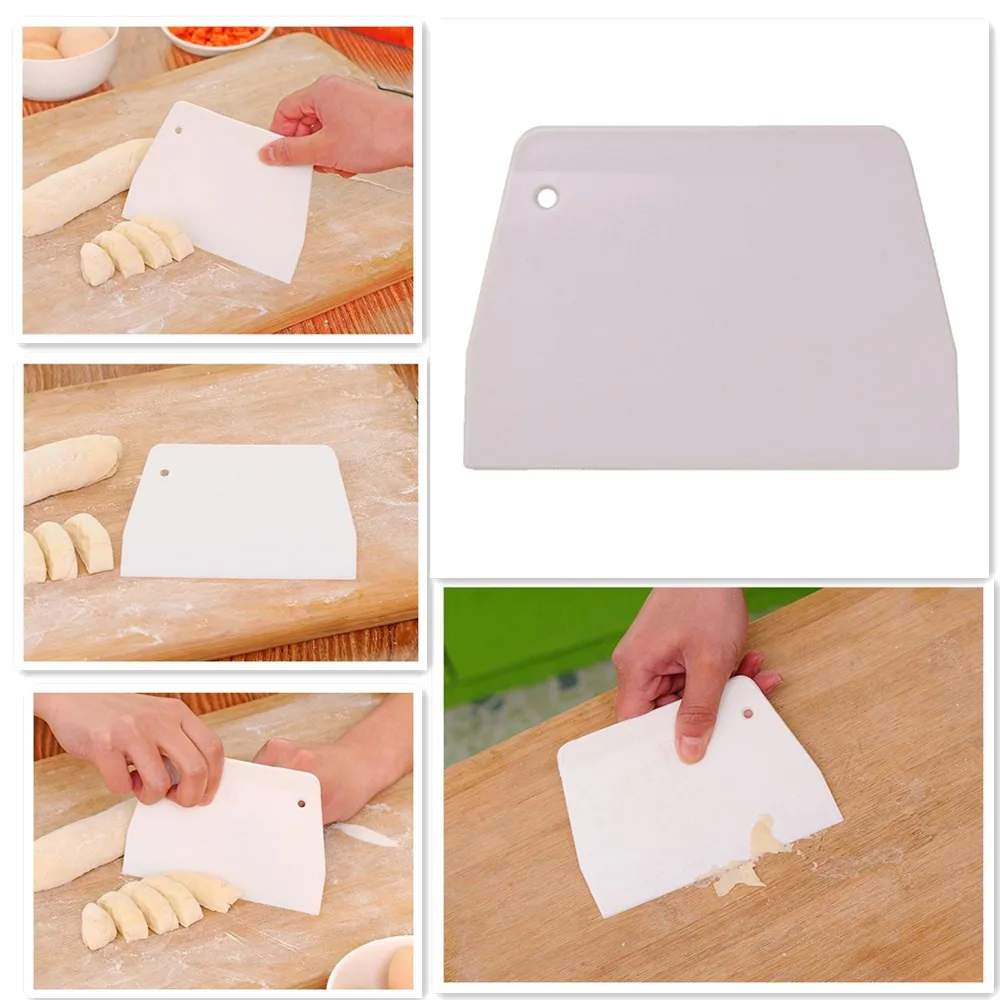 

Hot Sale Cream Smooth Cake Spatula Baking Pastry Tools Dough Scraper Kitchen Butter Knife Dough Cutter High Quality