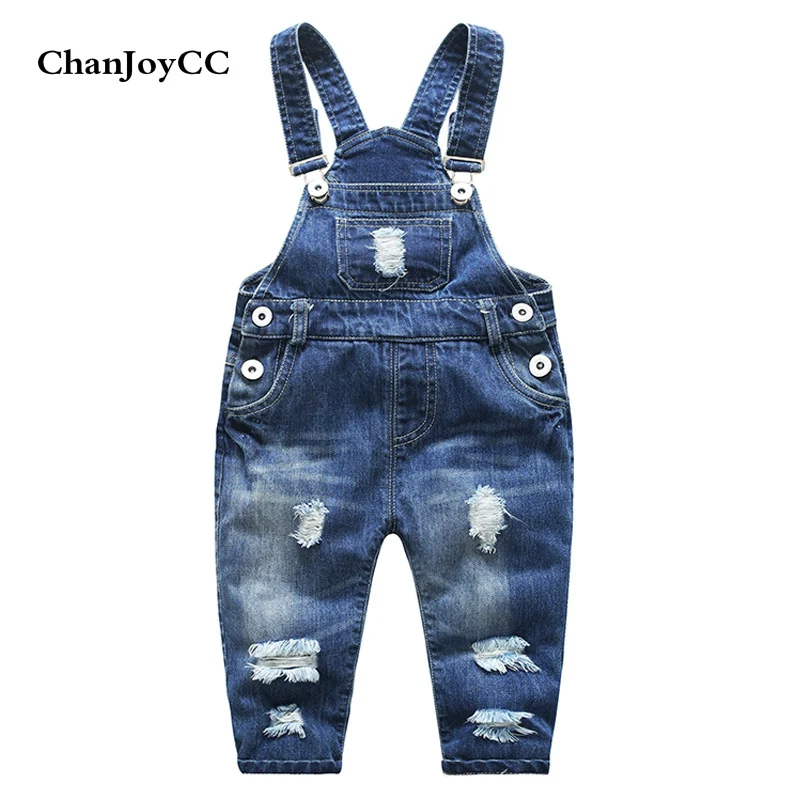 Baby Broken Hole Pants Boys Girls Strap Clothing Spring Autumn New Fashion Kids High Quality Cave Jeans Children Clothing Baby Broken Hole Pants Boys Girls Strap Clothing Spring Autumn New Fashion Kids High Quality Cave Jeans Children Clothing