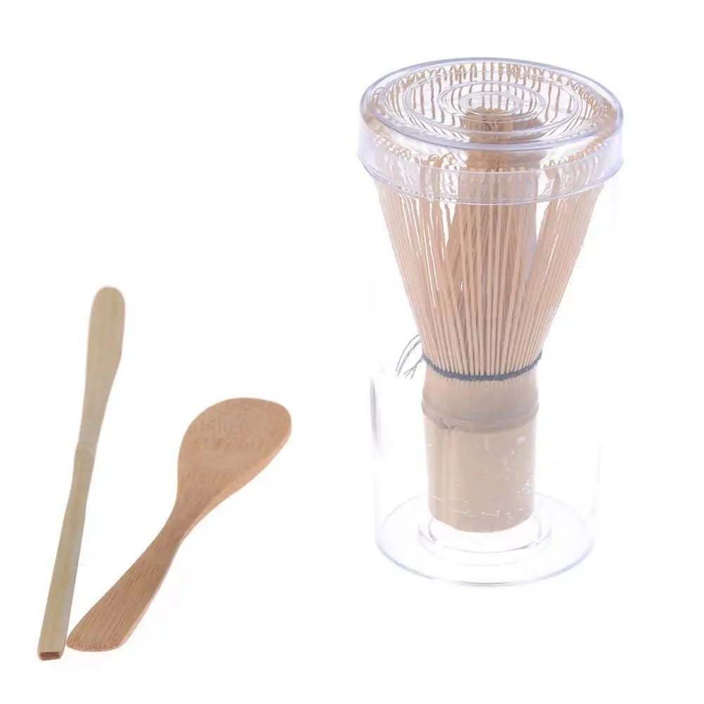 Японская маття чайный набор(3 шт)-матча бамбуковый венчик чайная ложка,-церемониальный комплект чая