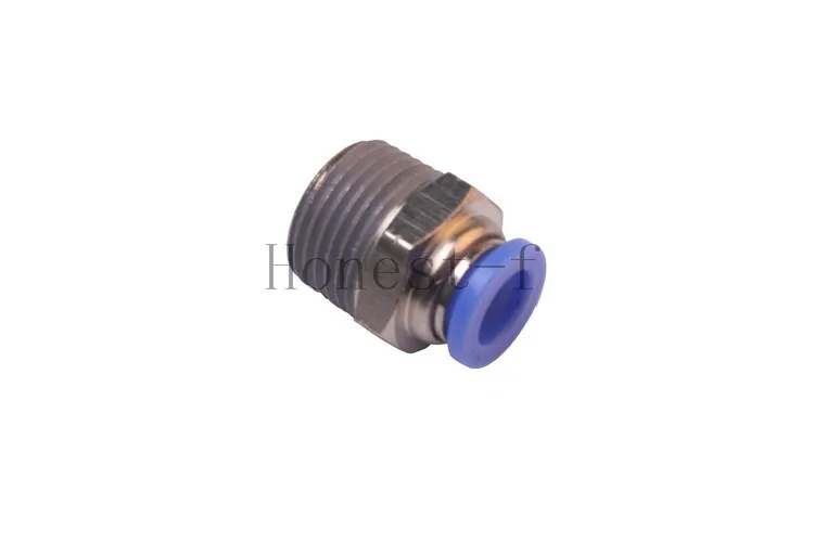 3//8 OD x 1//8 NPT Female Plastic /& Nickel Plated Brass Push to Connect Straight Female Connector Fitting Pack of 2