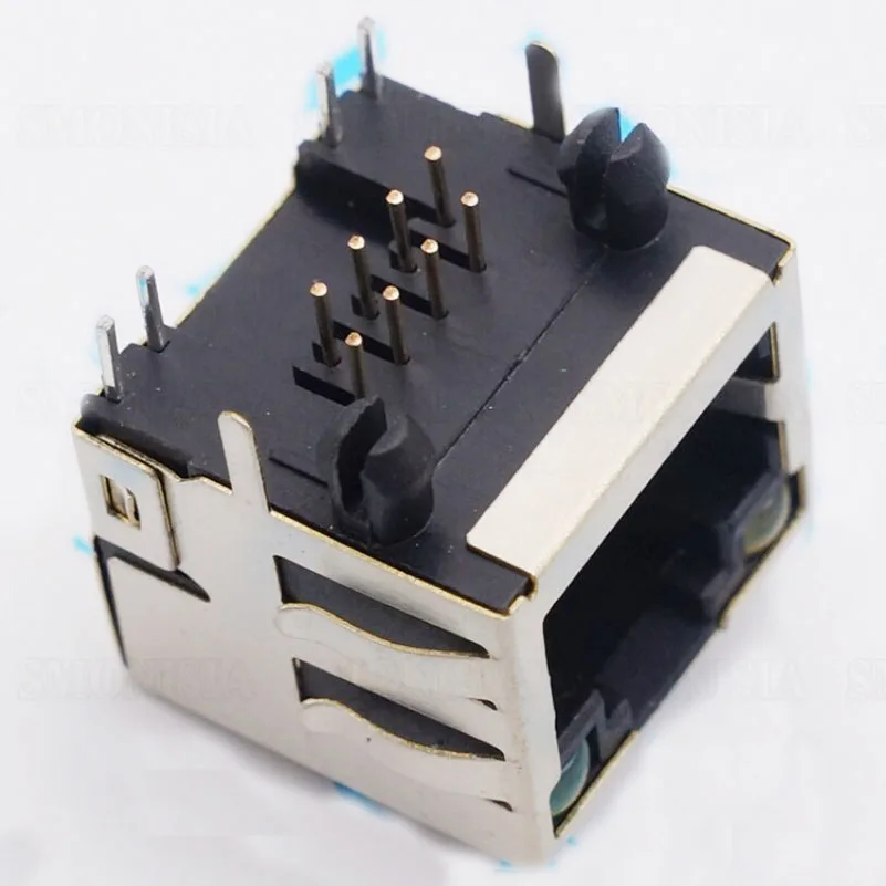 

RJ45 56 6P6C Network Socket With Light Shield Shrapnel 90 Degree Horizontal Connector