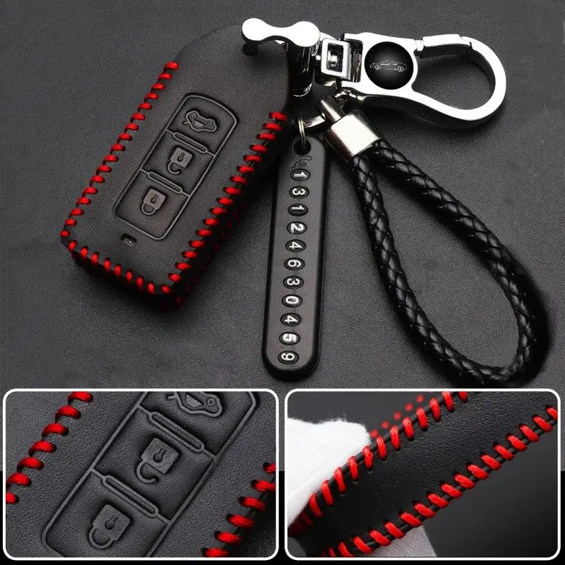1Pc-Leather-Car-Key-Fob-Case-Cover-Shell-For-Mitsubishi-Eclipse-Cross-ASX-2018-New-Fashion