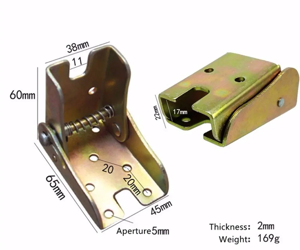 2 шт Многофункциональная Мебель Складной скрытый пружинный шарнир/90 градусов шарнир для дивана/стол подставка для ног складной шарнир