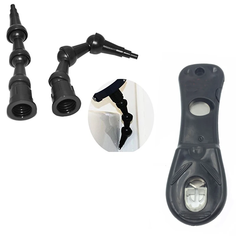 2pcs 360 Degree Bent Nozzle All Corner Use And 1pc Cartridge Cutting Tool Cartridge Sealant