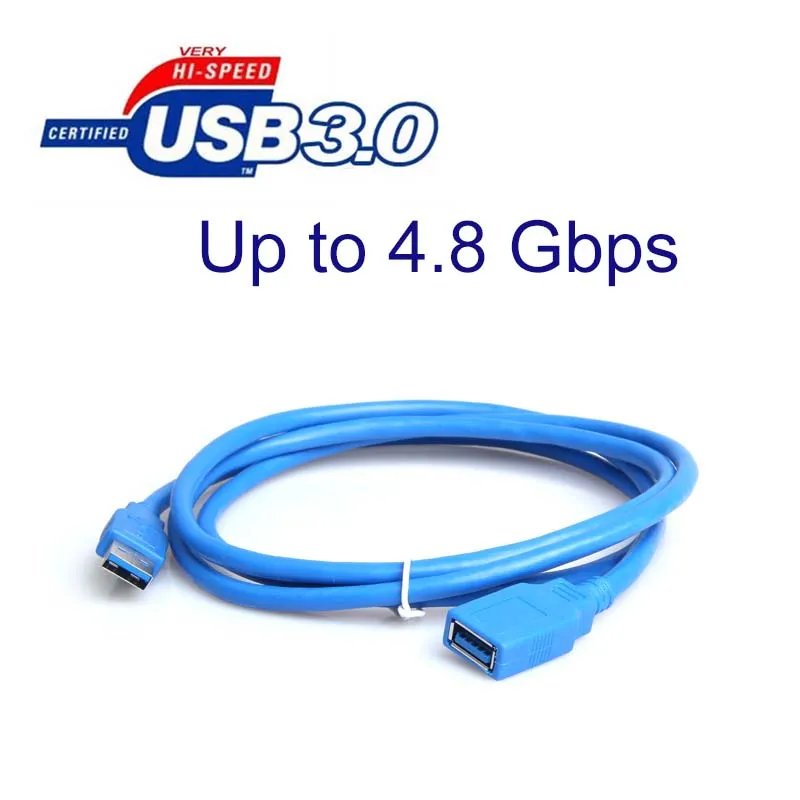 10 قطعة 3ft USB 3.0 عالية السرعة اسرع تمديد كابل الذكور إلى الإناث