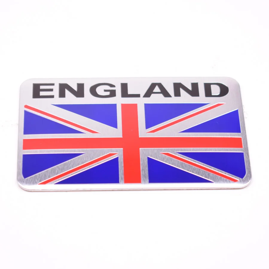 

High Quality Aluminum 80*50MM England National UK Flag Auto Car Emblem Badge Sticker For ford focus chevrolet cruze audi BMW etc