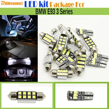 

Buildreamen2 Car Canbus LED Kit Package White 2835 Interior LED Bulb Dome Map License Plate Cargo Light For BMW E93 3 Series