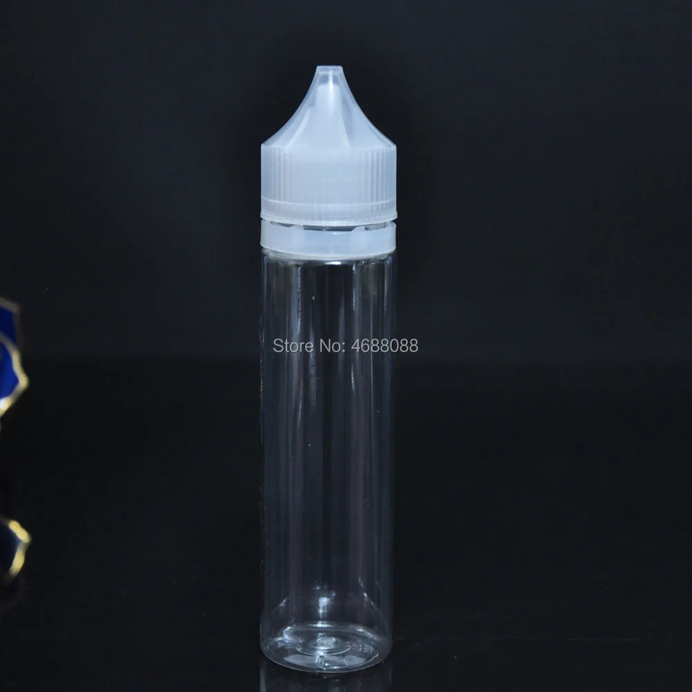 60 мл ПЭТ пластиковая пустая капельница для жидкого глаза прозрачная бутылка для воды с длинным наконечником