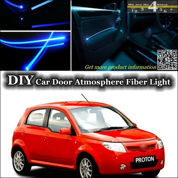 

interior Ambient Light Tuning Atmosphere Fiber Optic Band Lights For Proton Savvy Inside Door Panel illumination Not EL light