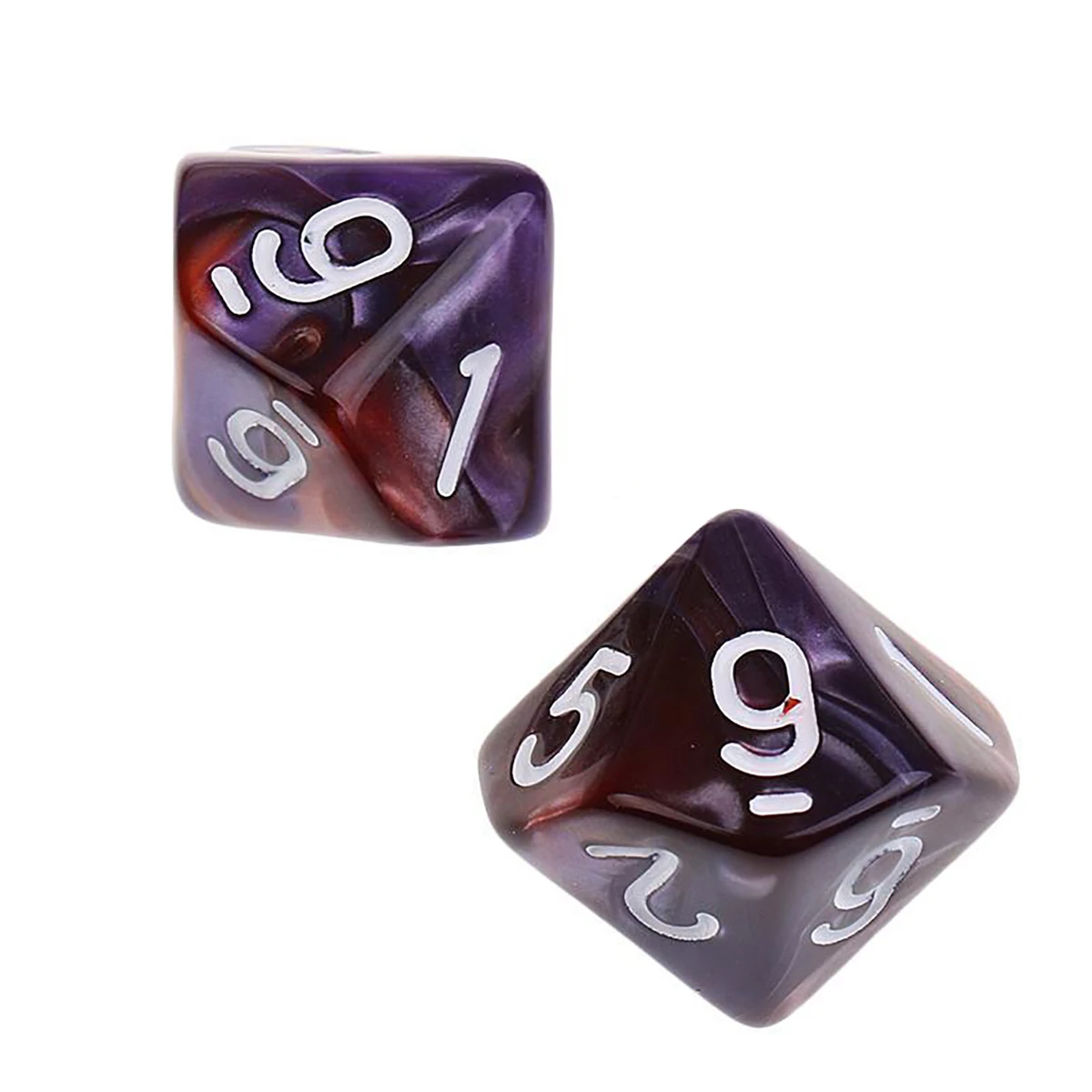 10PCS D10 10 Sided Dice Set Polyhedral Dice For Dungeons and Dragons Funny Desktop Table Games Poker Bar Outdoor Tools