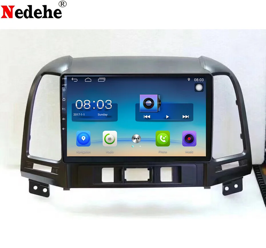 

Nedehe 9 inch 2G+32G Android 8.1 car dvd gps navigation for HYUNDAI SANTA FE santafe 2006 2007 2008 2010 2011 car radio stereo