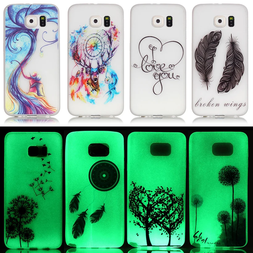 

AKABEILA Luminous Silicon Case For Samsung Galaxy S7 G930 G930F G930FD G930W8 G9300 SM-G930A SM-G930R4 G930S SM-G930w8 Covers