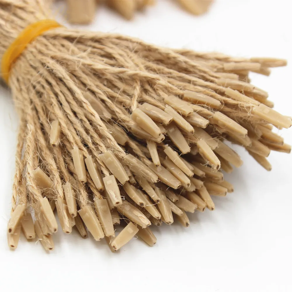 20cm natural hemp tag string cord vintage jute color string tag seal 200 pieces/lot jute cord for price garment label