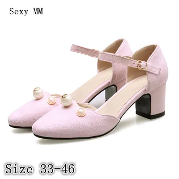 

Women High Heels D'Orsay Shoes Pumps Ladies High Heel Shoes Woman Stiletto Kitten Heels Plus Size 33 - 40 41 42 43 44 45 46