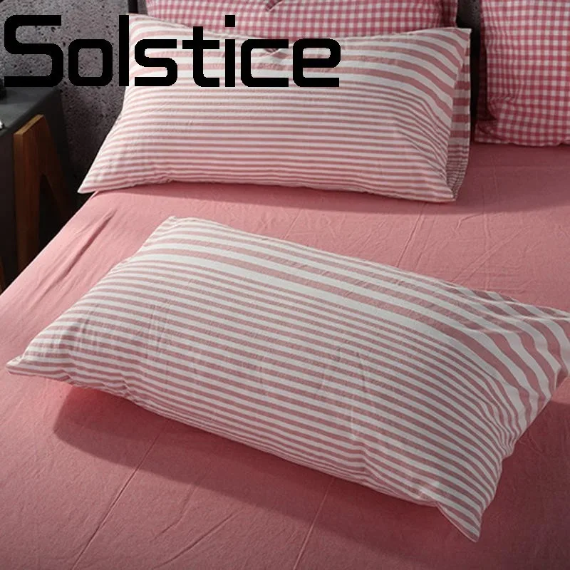 

Solstice Home Textile Fashion simple and comfortable breathable washed cotton single item pillowcase bedding