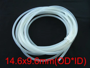 

1M 14.6x9.6mm 14.6*9.6 Clear Transparent Medical Food Grade Flexible Pipe Water Drink Hose Peristaltic Pump Silicone Rubber Tube