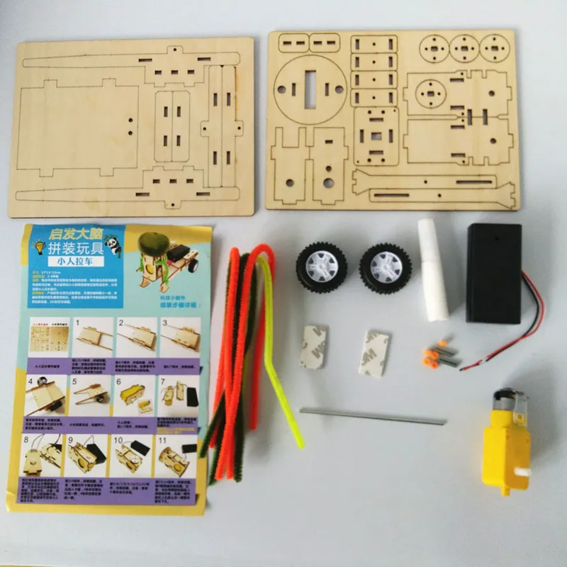 Happyxuan DIY технологичные устройства тянет робот строительный Набор Дети научный