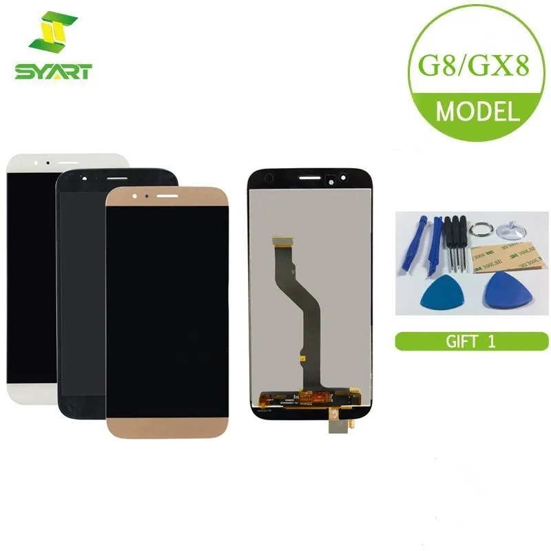 

SYART 100% Tested For Huawei G8 GX8 RIO-L01 RIO-L02 RIO-L03 LCD Display+Touch Screen Digitizer Assembly Replacement Parts + Tool