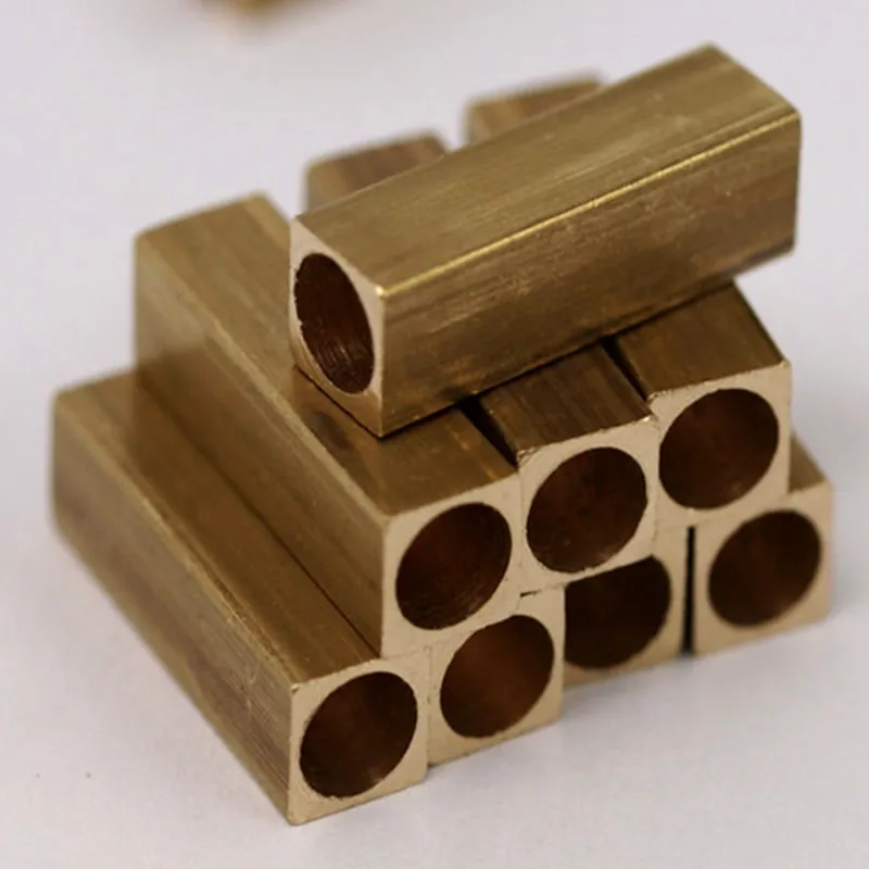 Buy 25pc. Raw Brass Square Industrial Tube ..sz