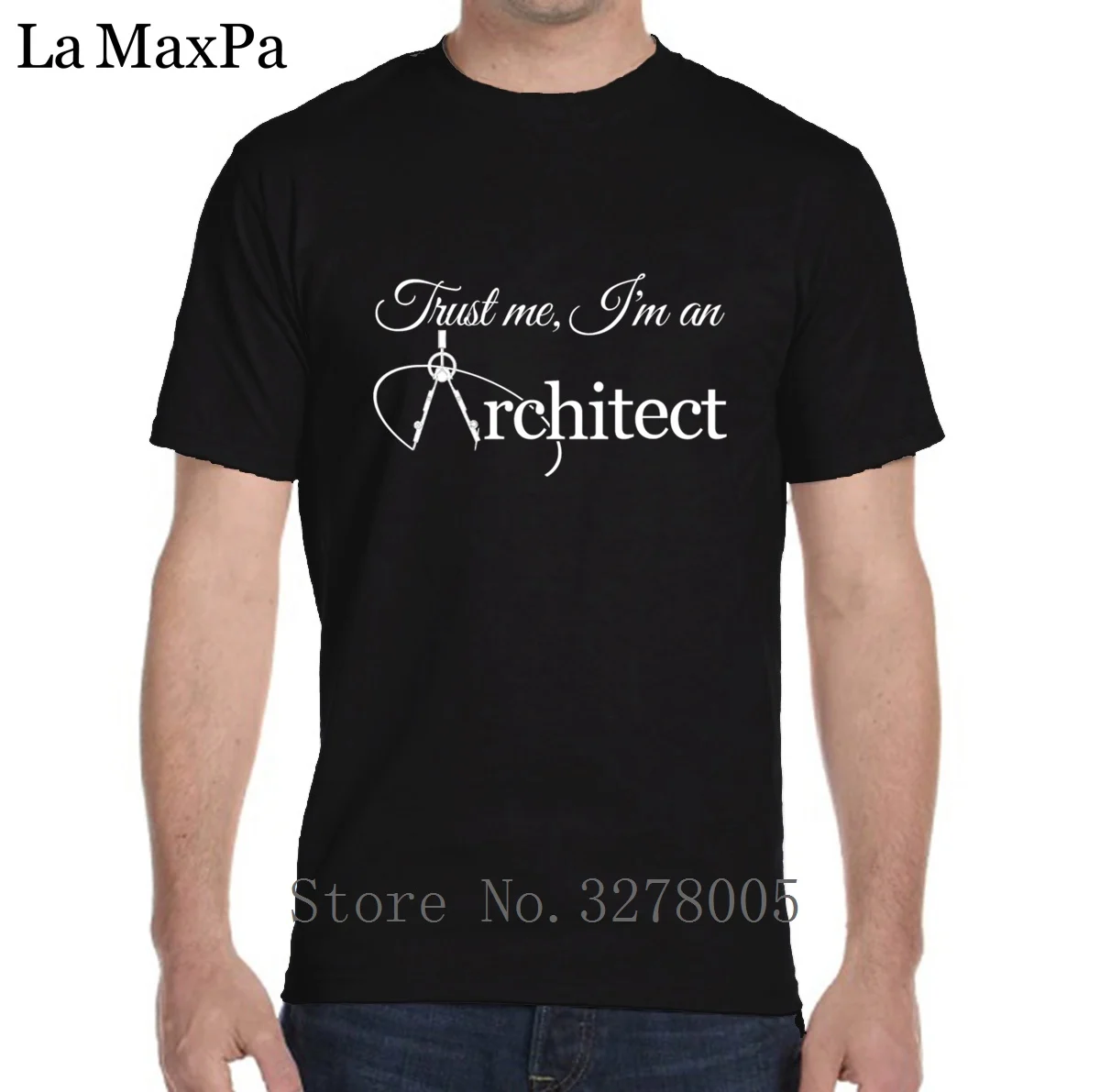 Футболка на заказ повседневная одежда Trust Me I'm An Architect Мужская футболка Kawaii 100%