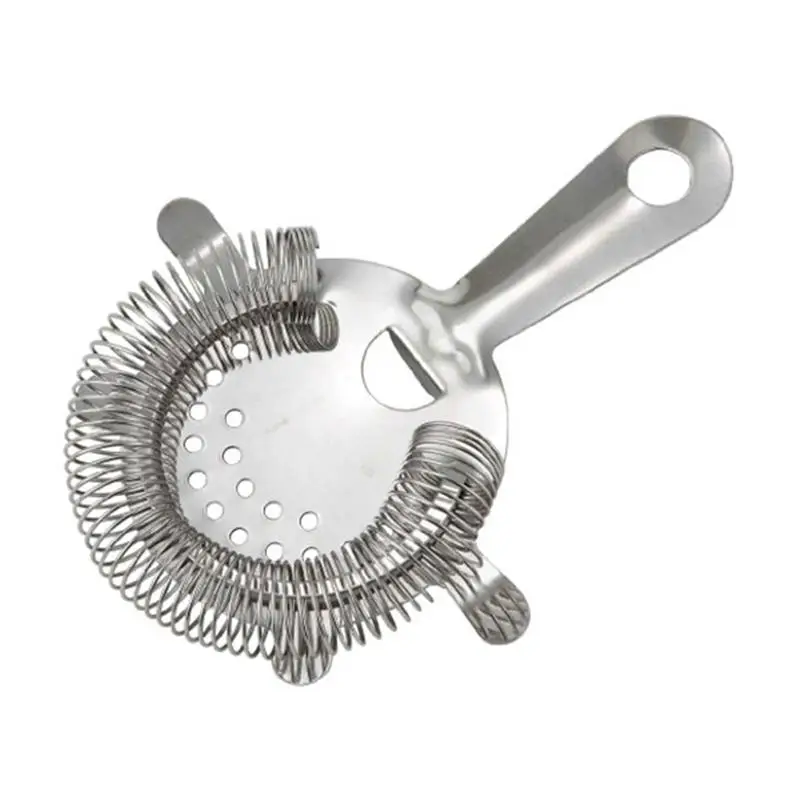 Stainless Steel 4-Prong Bar Strainer Cocktail Strainer Bartender Bar Cocktail Shaker Filter ice Separator