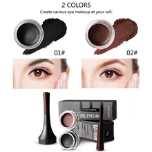 Макияж водонепроницаемый замок цвет крем для бровей Гель-карандаш цвета Тушь для бровей коричневый 3D натуральный карандаш со щеточкой