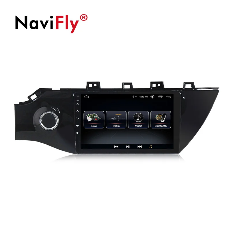 Discount NaviFly New! 9" 1024*600 Android 8.1 Car GPS Navigation for KIA RIO K2 2017 KIA K2 Car radio audio multimedia player BT WIFI 1