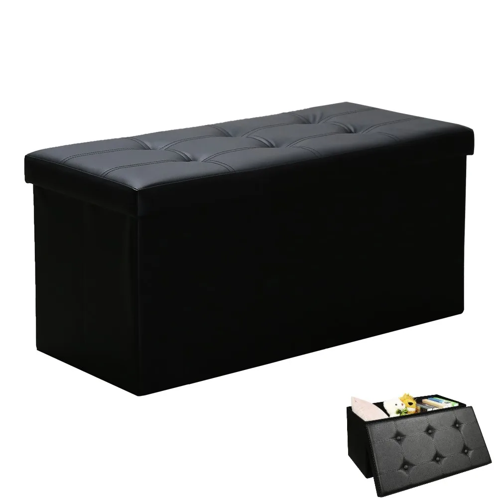 Черный 76x38x38 см скамейка для хранения табурет коробка стул Шезлонг