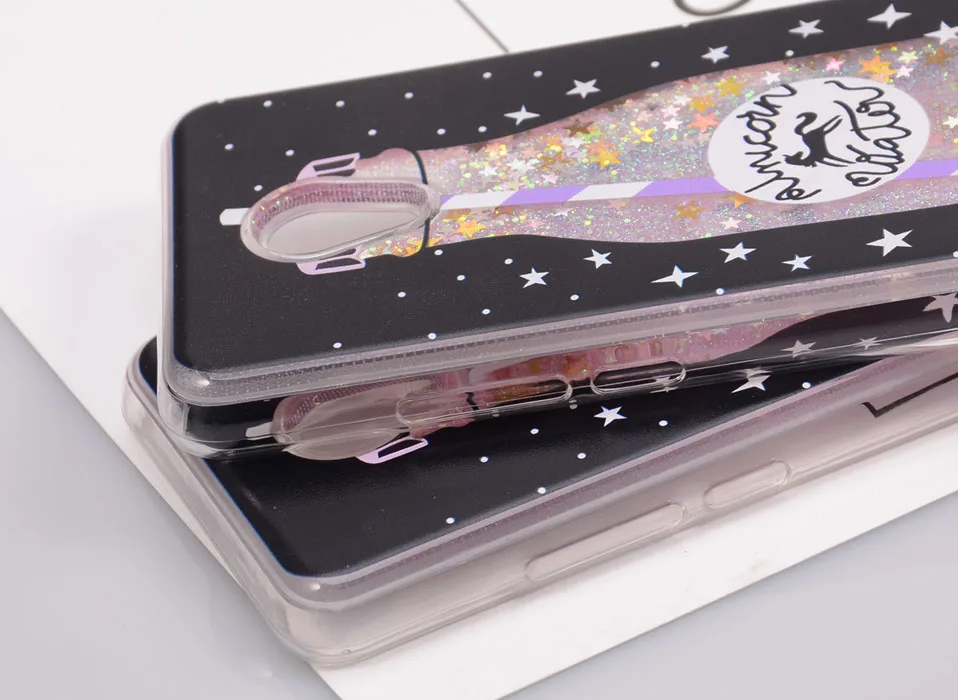 Reaoom for Meizu M5 Case Glitter Dynamic Liquid Star Quicksand Colorful Cute Bottle Unicorn Clear Cover Capa for Meilan 5        (9)