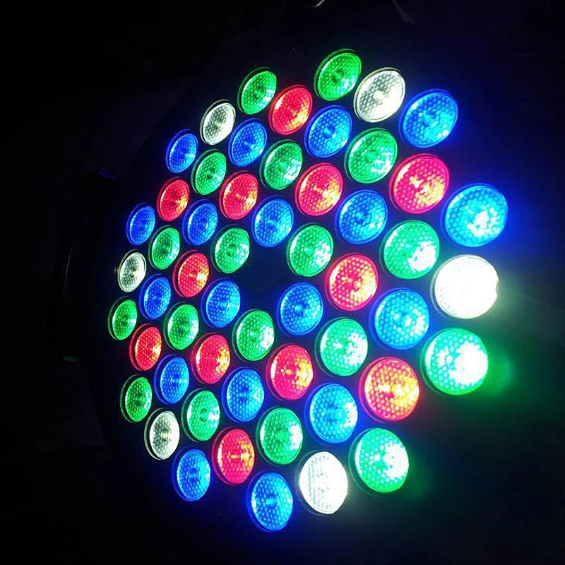 1 подсветка ПК Par Led DJ PAR 54x3 W LED свет 8CH RGBW 64 DMX512 сценическое праздничное шоу