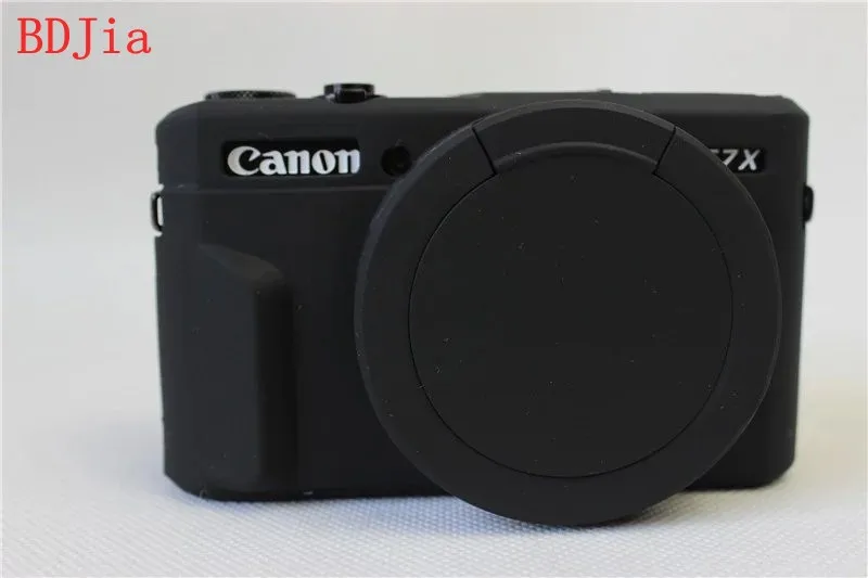 Лидер продаж силиконовый чехол для камеры чехол для Canon G7XII G7X markii в 4 цветах - Цвет: Черный