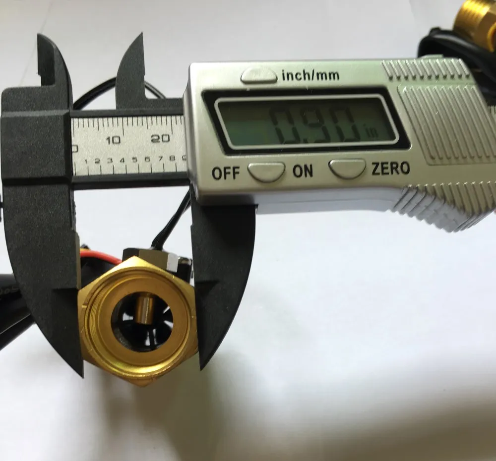 Brass water Hall flow sensor 1/2