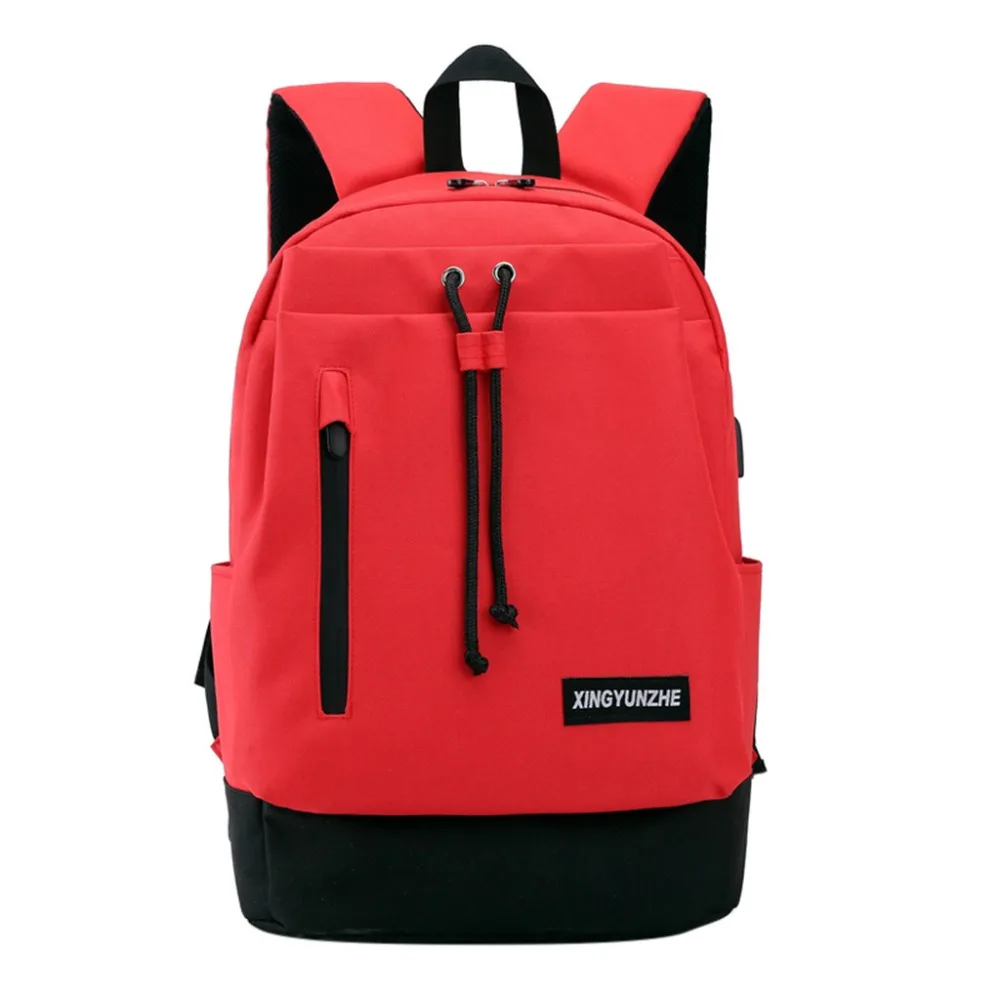 

Backpack Oxford Cloth Student Computer Backpack Travel Couple High Quality Youth nylon Backpacks USB Charge Waterproof bag A1
