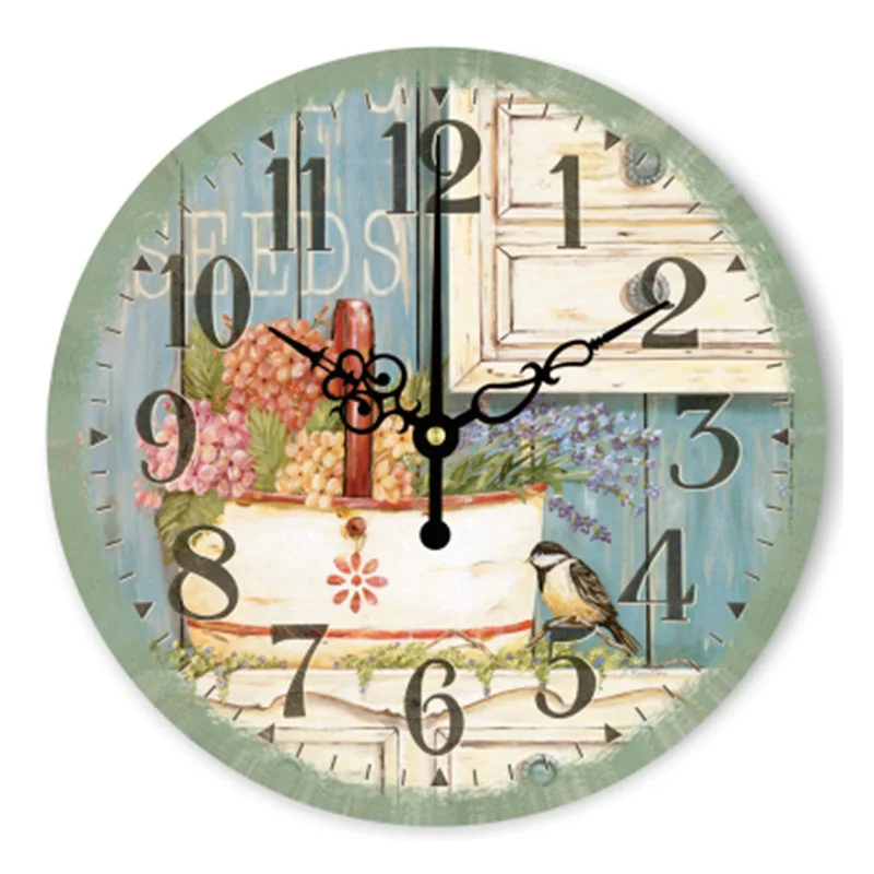 New Vintage Large Home Decorative Wall Clock Kitchen Wall Clock Modern