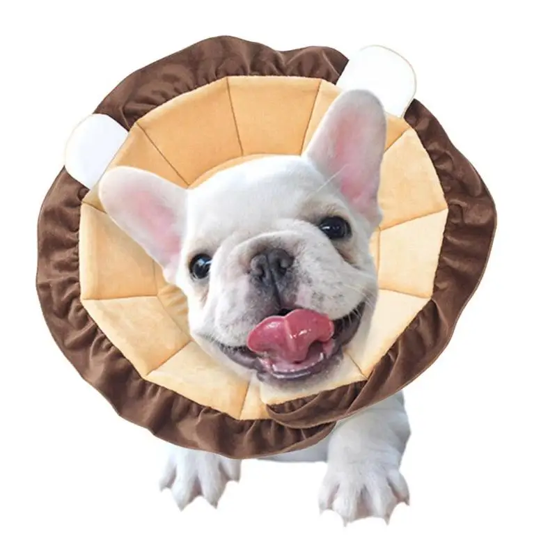 

Pet Ring Wound Healing Medical Lion Shape Anti-lick Protective Collar Cover Cat Dog Shield